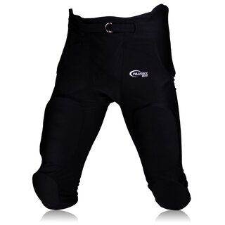 Full Force Football Gamepants Crusher with 7 Integrated Pads - black size S
