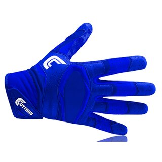Cutters S451 REV PRO 2.0 American Football Receiver Handschuh, Solid royal S