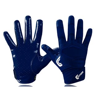 Cutters S451 REV PRO 2.0 American Football Receiver Handschuh, Solid navy M