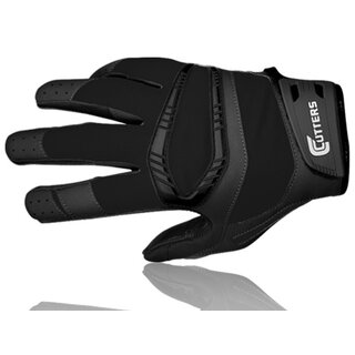 American Football Cutters S450 Rev Pro - Solid Handschuhe , Schwarz , Gr. 2XL