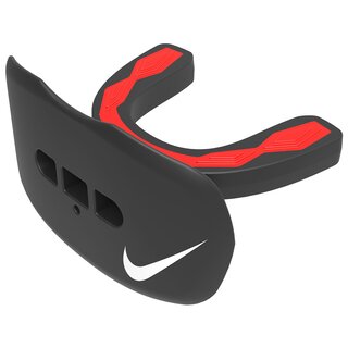 Nike Hyperflow Mouthguard with Lip Guard and Strap - black