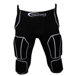 Full Force football 7-pocket pants with 7 pads sewn into the pants, black S