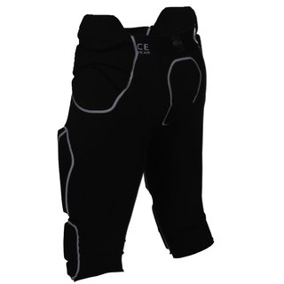 Full Force football 7-pocket pants with 7 pads sewn into the pants, black M