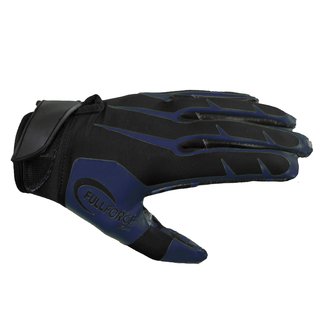 Full Force Snake American Football Receiver Gloves blue S