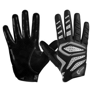 Cutters S651 Gamer 2.0 American Football leicht gepolsterte Handschuhe (Multiposition) - schwarz Gr. M