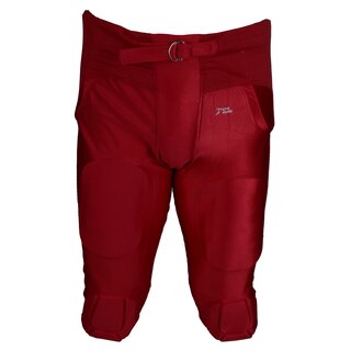 Active Athletics American Football Hose 7 Pad All in One Gamepants - rot Gr. S