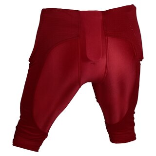 Active Athletics Football 7 Pad Gamepants All In One - red S