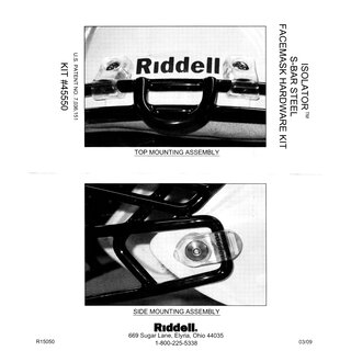 Riddell Revolution Speed Facemask Befestigungs-Kit