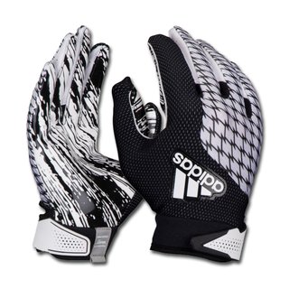 adidas adiFAST 2.0 Receiver American Football Gloves - white/black Gr. S