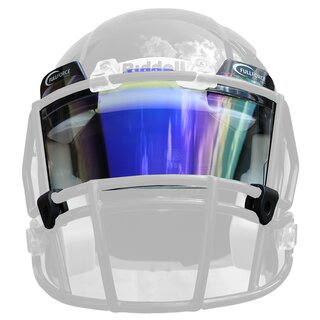 Full Force Eyeshield multicolor colored tinted slightly mirrored - blue / multicolor