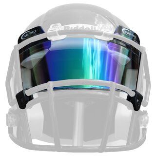 Full Force Eyeshield multicolor colored tinted slightly mirrored - green / multicolor
