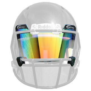 Full Force Eyeshield multicolor colored tinted slightly mirrored - orange / multicolor