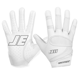 Cutters JE11 Signature Series ungepolsterte Football Handschuhe - wei Gr. 2XL