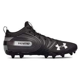 Under Armour Nitro Mid MC American Boots, Cleats - black Size 14 US
