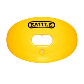BATTLE Chrome Oxygen Football Mouthguard with Lip Protection, Senior yellow