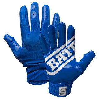 BATTLE Double Threat American Football Receiver Gloves royal L