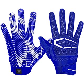 Cutters S652 Gamer 3.0 Light Padded Football Gloves (Multiposition) - blue royal M