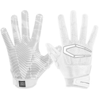Cutters S652 Gamer 3.0 leicht gepolsterte Football Handschuhe (Multiposition) - weiß Gr. M