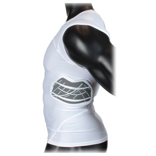 Full Force HYPE 3 pad shirt with rib padding, white size S