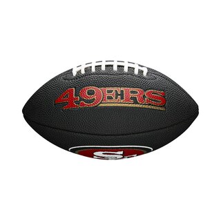 Wilson NFL San Francisco 49ers Logo Mini Football schwarz