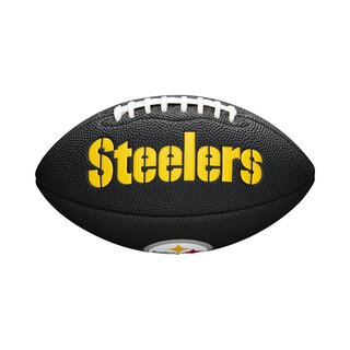 Wilson NFL Pittsburgh Steelers Logo Mini Football black