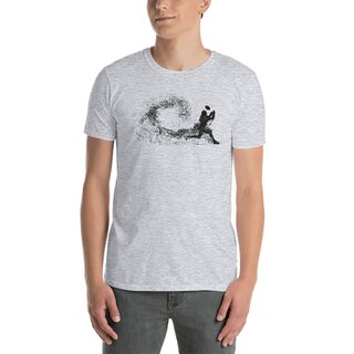 American Sports American Football Fanshirt, T-Shirt particled catch, P3S - grey XL
