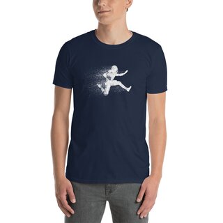 American Sports American Football Fanshirt, T-Shirt particled block, P5W - navy blue S