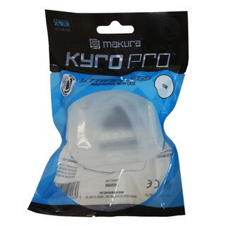 makura Kyro Pro Strapped Mouthguard with Hygiene Box, Senior, black