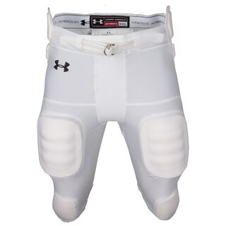 Under Armour 7 Pad All in one Integrated Pant, Footballhose - weiß Gr. L