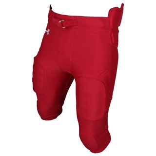 Under Armour 7 Pad All in one Integrated Pant, Footballhose - rot Gr. L