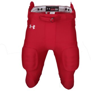 Under Armor 7 Pad All in one Integrated Pant, Football Pants - red 2XL
