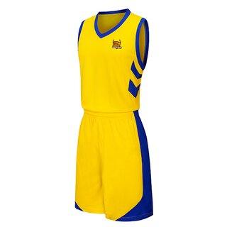 HOOP s DEVIL Move Basketball Set Trikot + Shorts - gelb/blau Gr. L