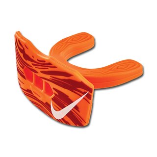 Nike GAME-READY Lip Protector Mouthguard with Lip Protector and Strap, Senior orange
