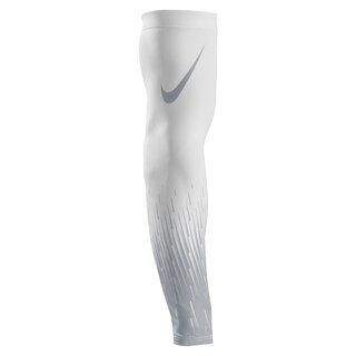 Nike Pro Flood Sleeve, Arm Sleeve, Arm Guard, 1 piece - white/silver L/XL