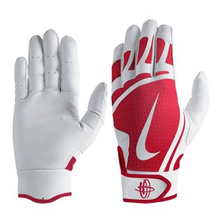Nike Huarache Egde Baseball Handschuhe, Batting Gloves - red/white XL