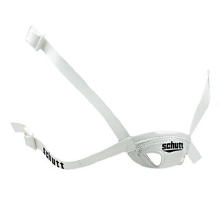 Schutt Chinstrap Soft Cup, Chinstrap - White