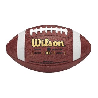 Wilson TDJ Junior Leather Football, youth ball - brown