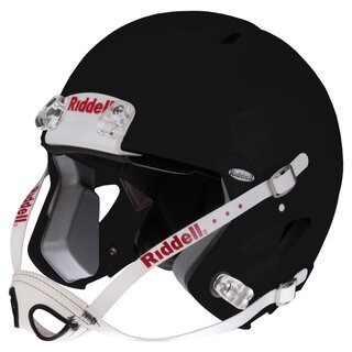 Riddell Victor-i Jugend Helm bis 15 Jahre (ohne Facemask), Gre L/XL - schwarz matt