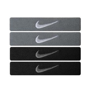 Nike Home & Away Dri-Fit Bands 2 pairs, 2 cm wide - grey+black