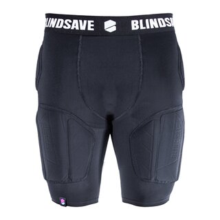BLINDSAVE Padded Compression Shorts Pro +, 5 Pad Unterhose - schwarz Gr. XS