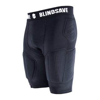 BLINDSAVE Padded Compression Shorts Pro +, 5 Pad Underpants - black S