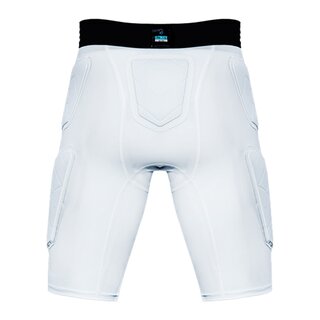 BLINDSAVE Padded Compression Shorts Pro +, 5 Pad Unterhose - weiß Gr. XL