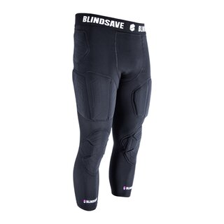 BLINDSAVE 3/4 Tights with Full Protection, 7 Pad Underpants - black S