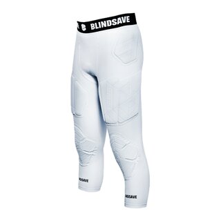 BLINDSAVE 3/4 Tights with Full Protection, 7 Pad Underpants - white S