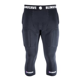 BLINDSAVE 3/4 Tights Pro +, 5 Pad Underpants - black S