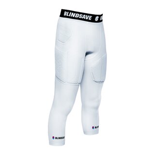 BLINDSAVE 3/4 Tights Pro +, 5 Pad Underpants - white L