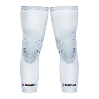 BLINDSAVE Knee Pads; Knee sleeves, 1 pair - white XL