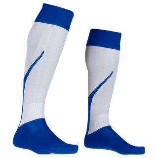 American Sports Football Socks Horns, knee length - white/royal