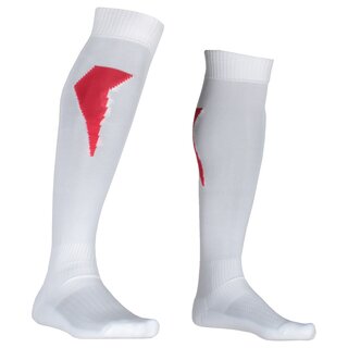 American Sports Football Socks Thunder, knee length - white/red