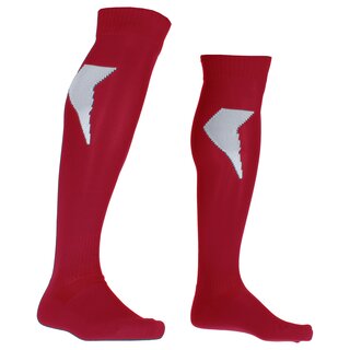 American Sports Football Socks Thunder, knee length - red/white